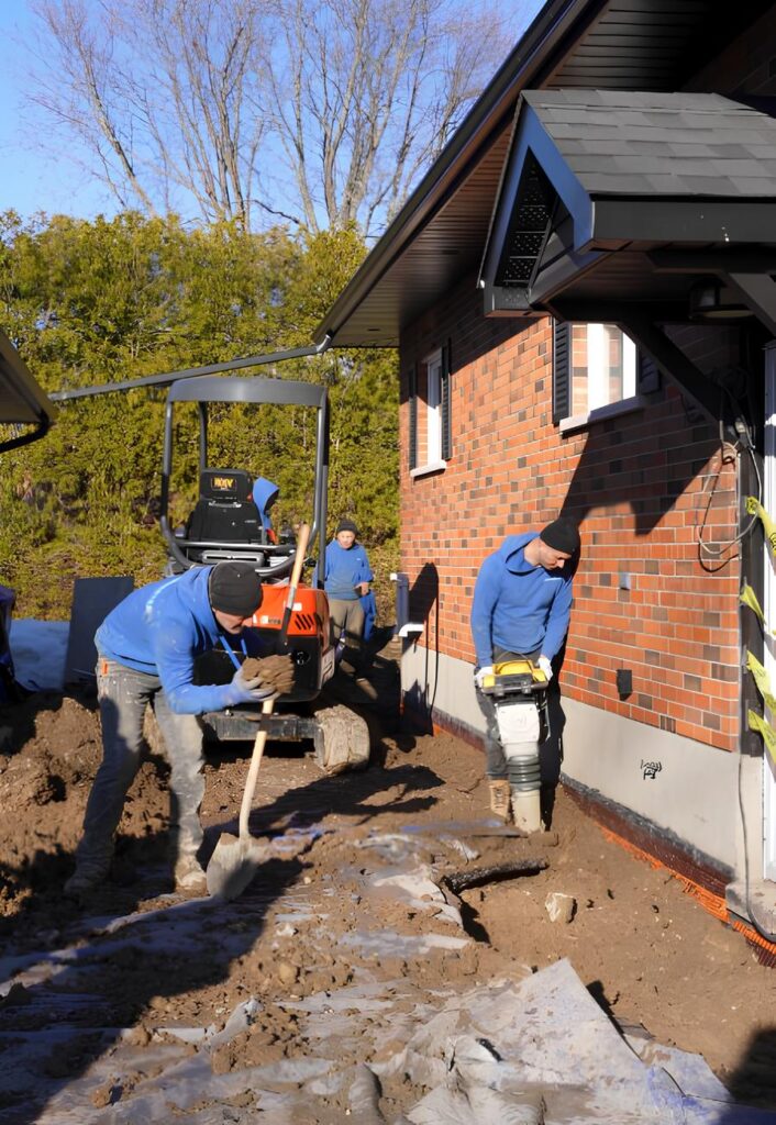 muskoka basement waterproofing completed