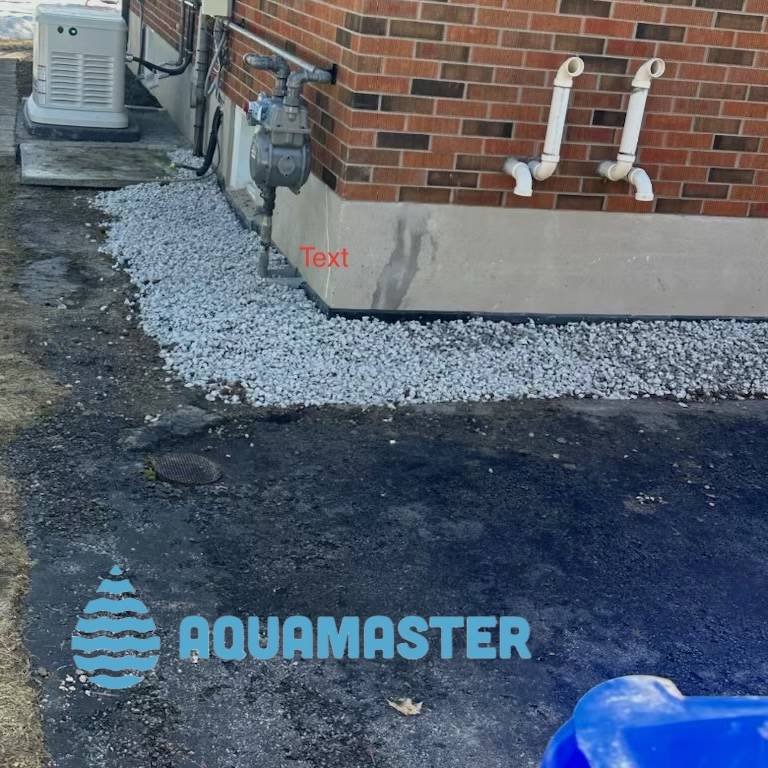 finish basement waterproofing with gravel