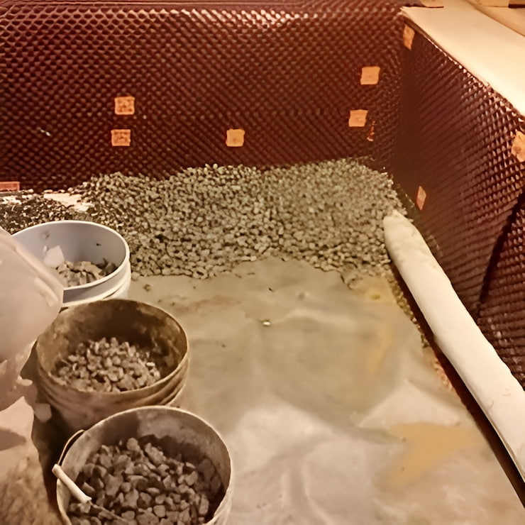 interior weeping tile installation process