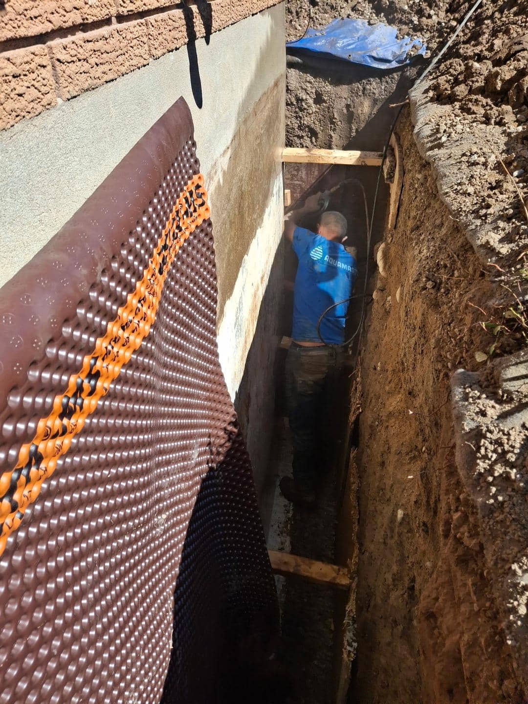exterior basement waterproofing process 