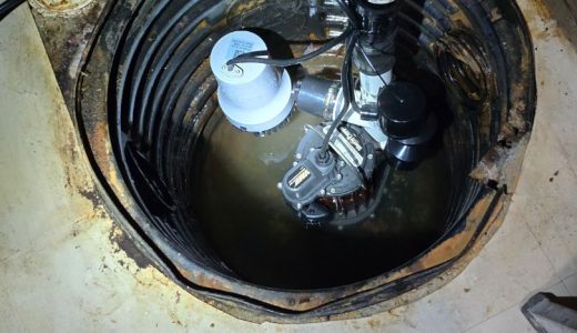 sump pump installation