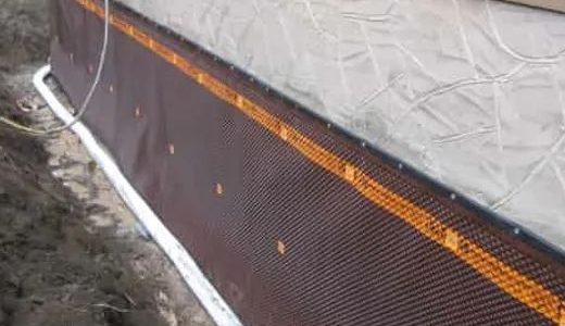 exterior weeping tile installation for basement